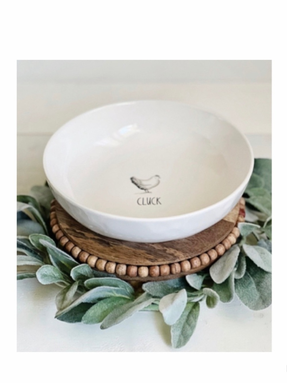NEW Rae Dunn Chicken Cluck Bowl